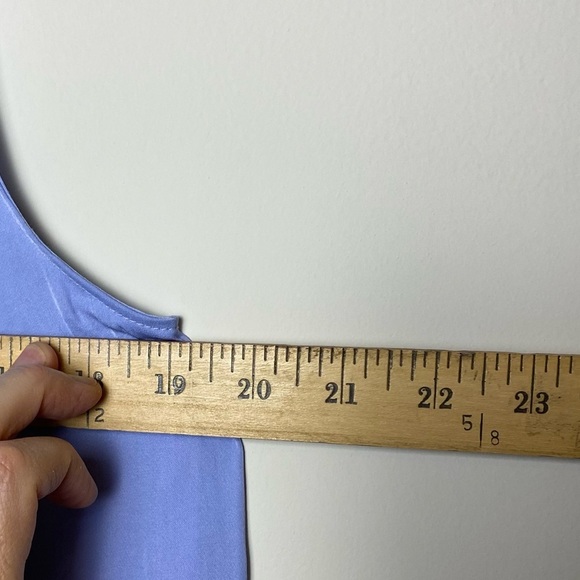 Women's Sleeveless Silky Lilac Shirt with Scarf Size M - Picture 8 of 10